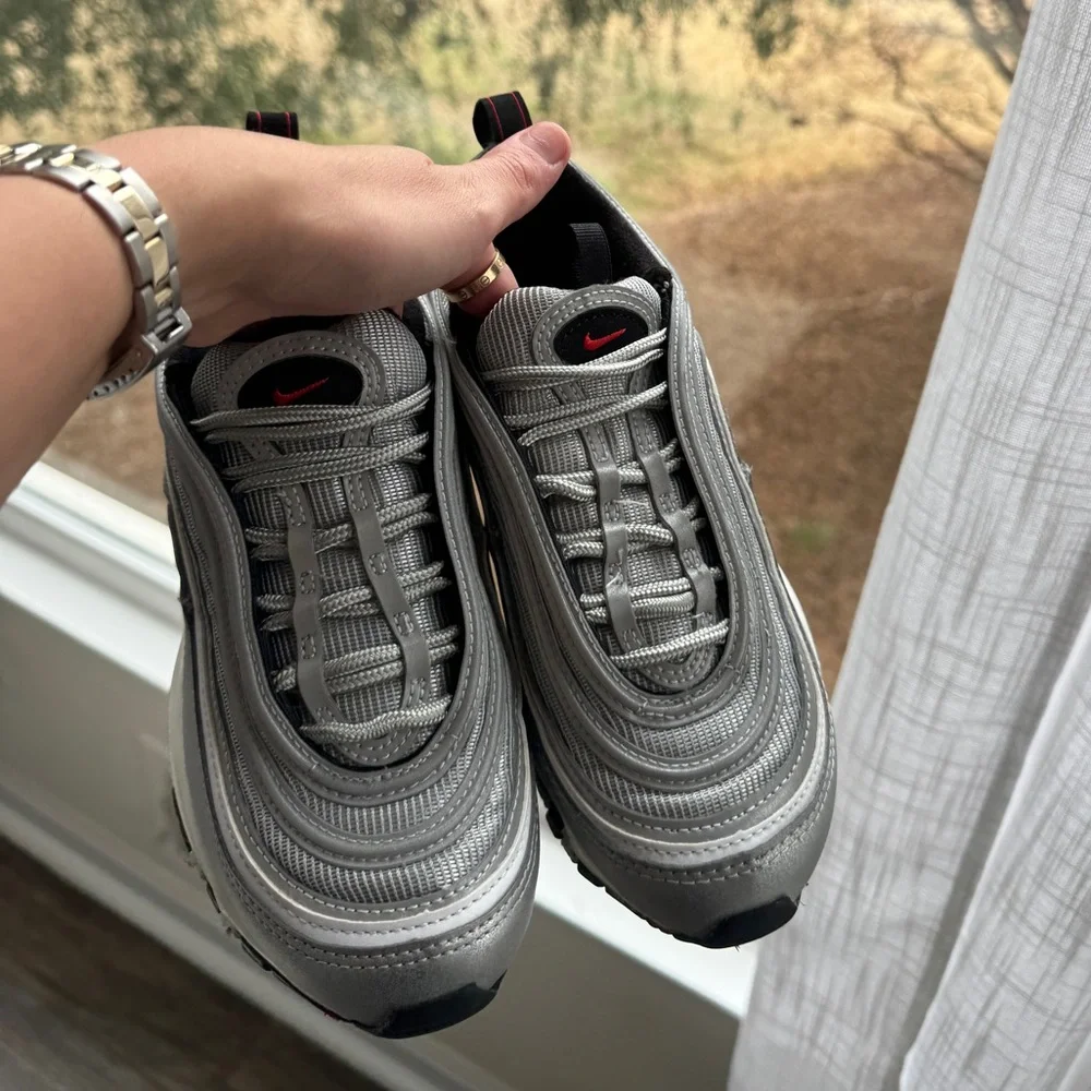 Nike Air Max 97 sliver bullets Sneakers Silver 6 women’s - Picture 3 of 5